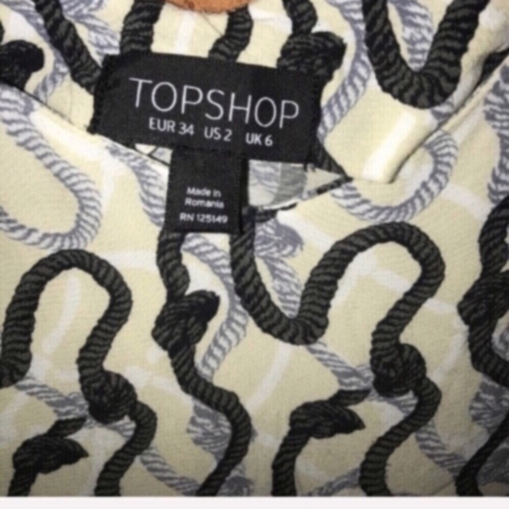 ⚓️TOPSHOP⚓️ROPE PRINT SLIP DRESS⚓️ - Picture 6 of 7